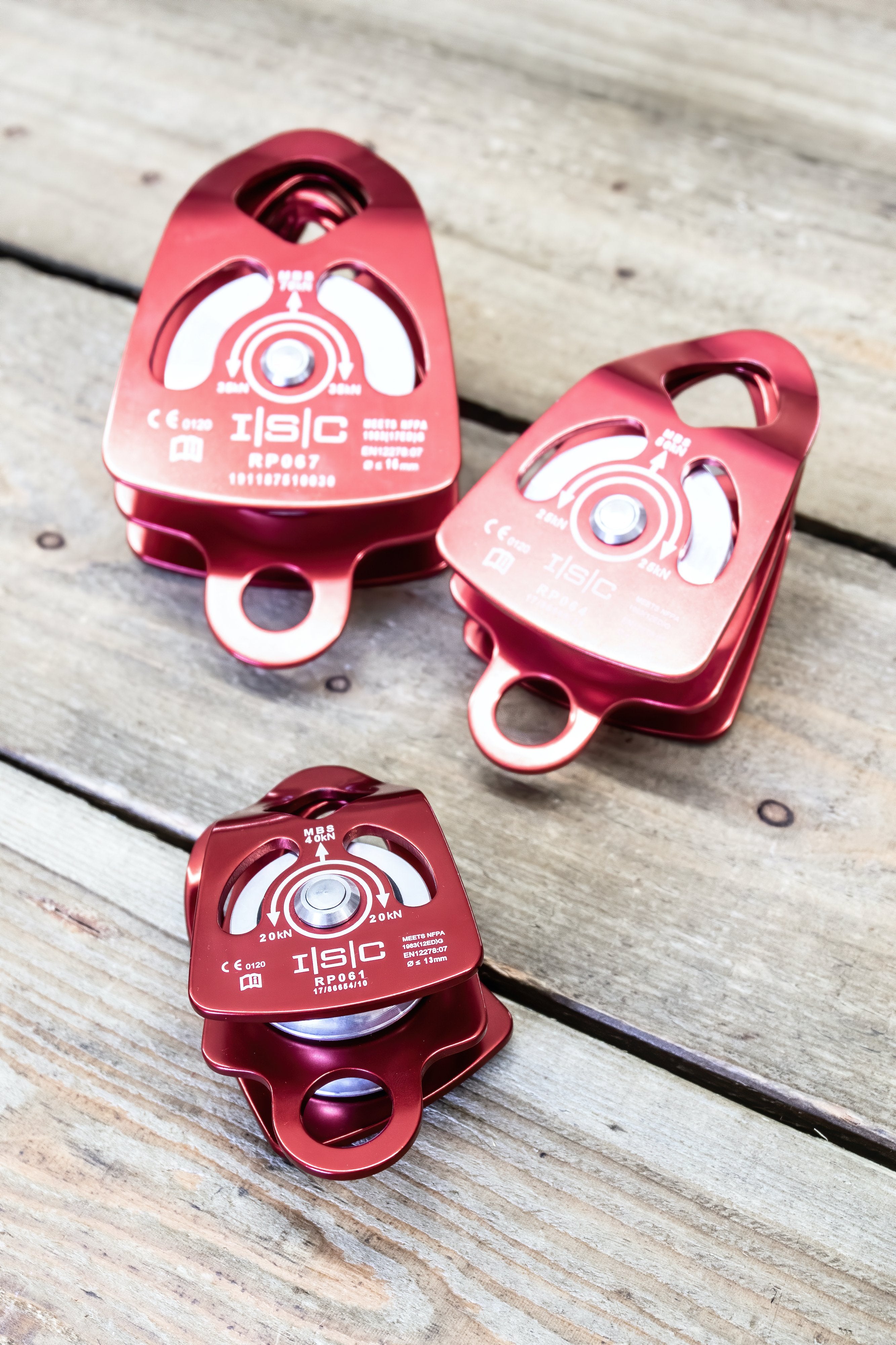 ISC Double Prussik Pulley Aluminium Rope Access Equip