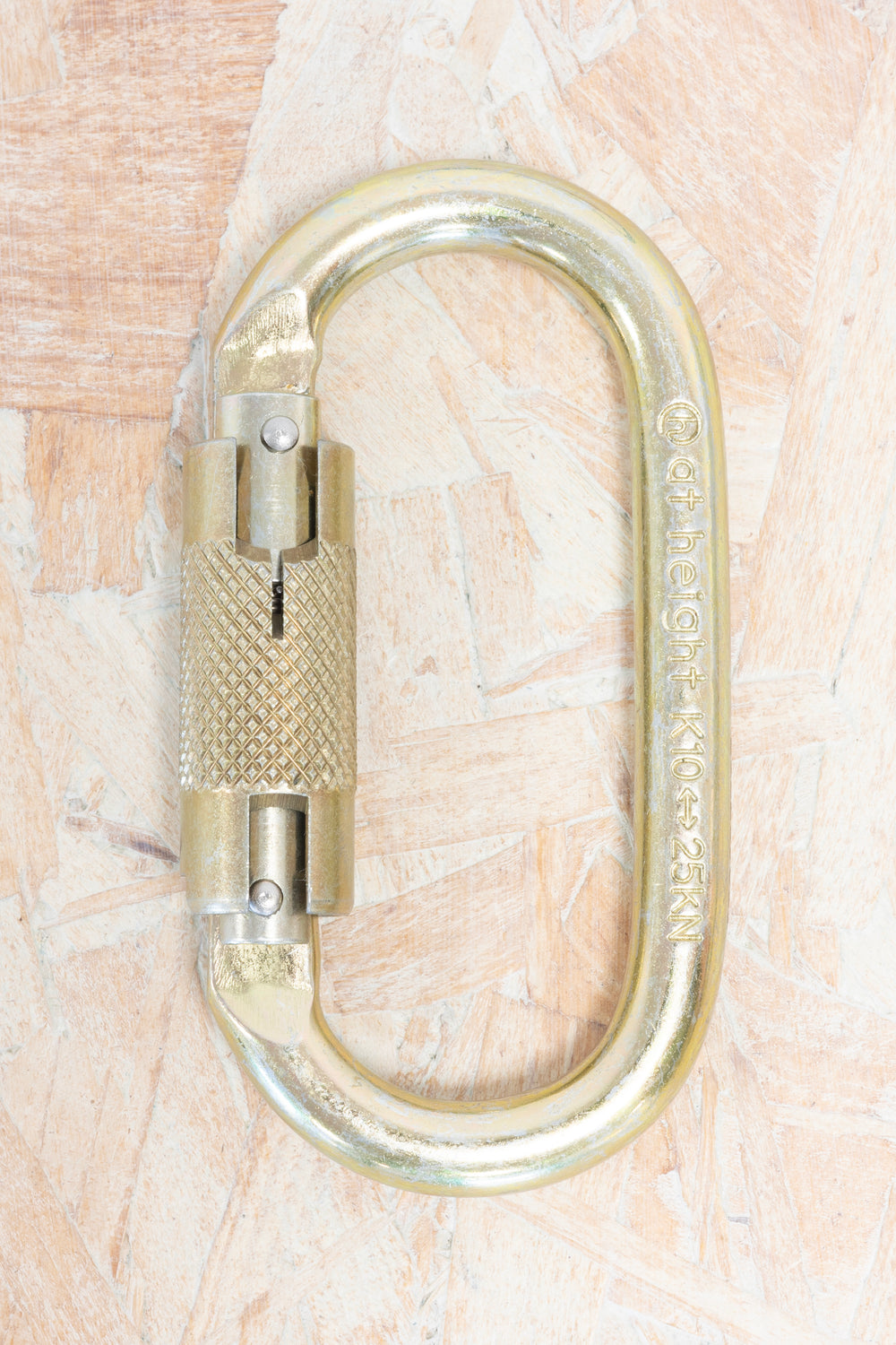 At Height - Steel Oval, with Serial Number