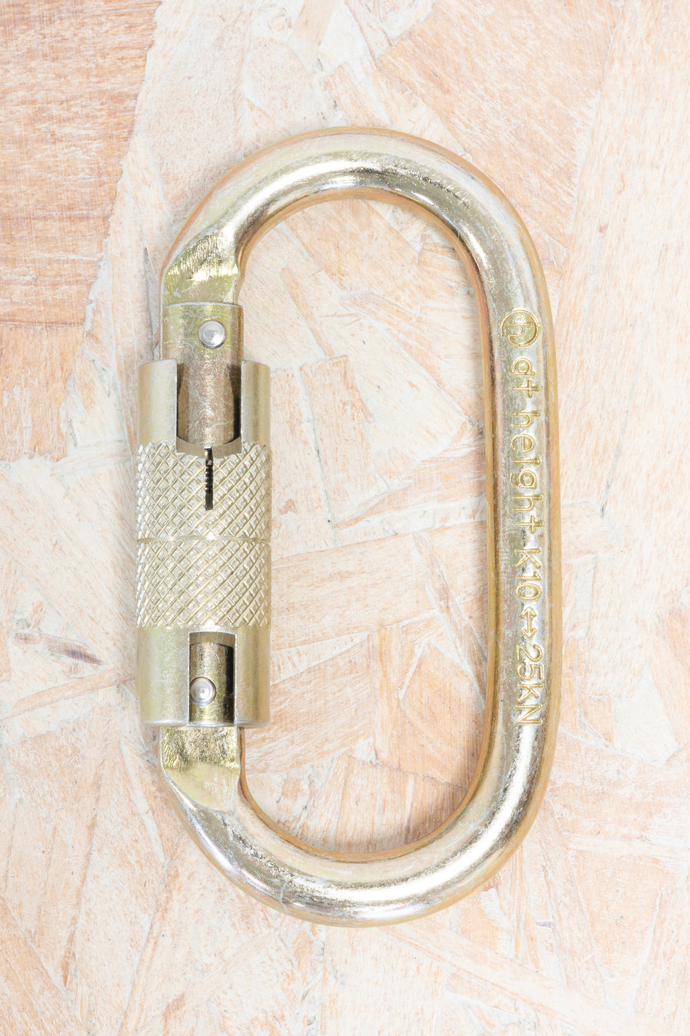 At Height - Steel Oval, with Serial Number