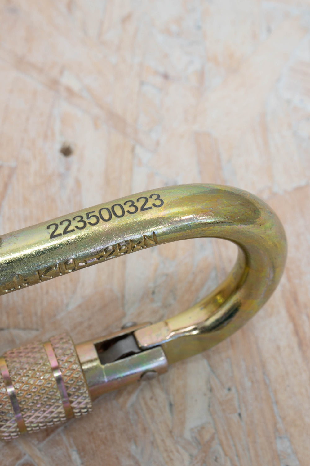 10 x At Height - Steel Oval SG Karabiner, with Serial Number