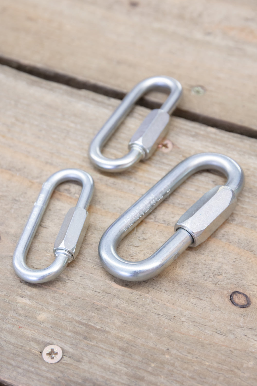 Maillon Rapide - Long Open Oval, Galvanised Steel